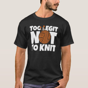 Te groot om het snijpunt Q van snijbiet niet vast T-shirt