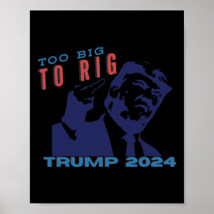 Te groot om patriottische stand te manipuleren met poster