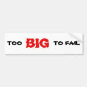 TE GROOT OM TE KINDEREN BUMPERSTICKER (Voorkant)