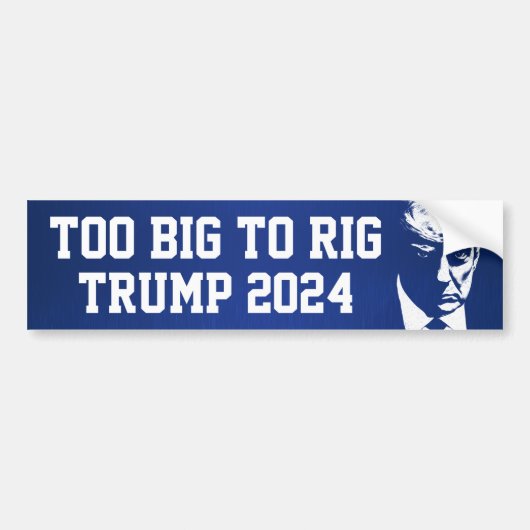 Te groot om te manipuleren bumpersticker (Voorkant)