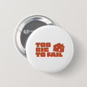 Te groot om te mislukken ronde button 5,7 cm (Voorkant /achterkant)