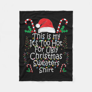 Te Heet Lelijk Kerst S Leuke Xmas Mannen Vrouwen F Fleece Deken