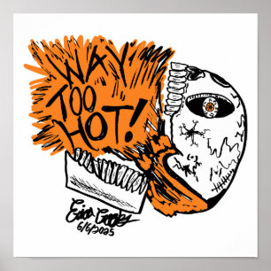 TE HEET! schedel cartoon Poster