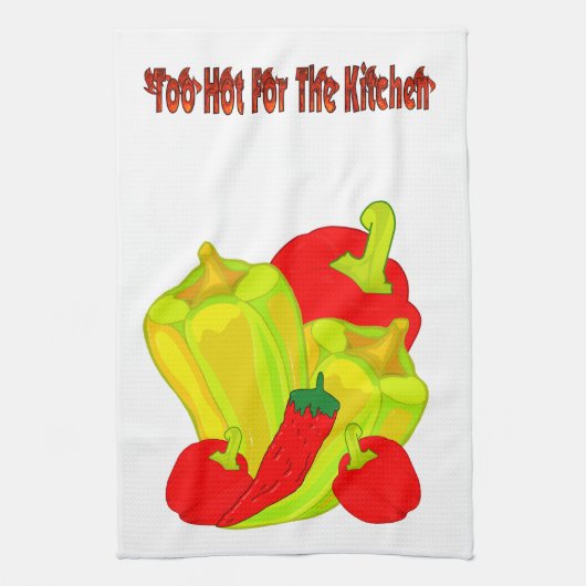 Te heet! theedoek (Verticaal)