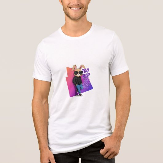 Te hip om te springen - Hoppy Easter EditionT-Shir Tri-Blend Shirt (Voorkant)