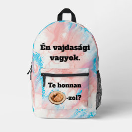 Te honnan SZÁRMA-zol? hátitáska Bedrukte Rugzak