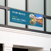 Te huur Aangepaste bewerkbare banner (Buitenkant Gebouw)