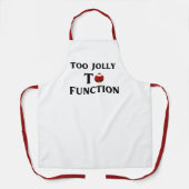 Te Jool Om Te Functioneren Kerst Grappige Schort (Voorkant)