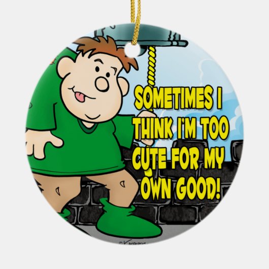 Te klappen keramisch ornament (Voorkant)