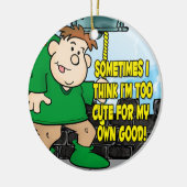 Te klappen keramisch ornament (Links)