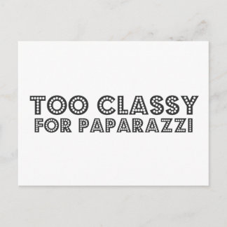 Te klassiek voor paparazzi briefkaart
