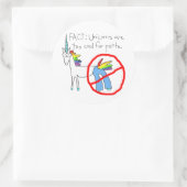 Te koel voor peuters ronde sticker (Tas)