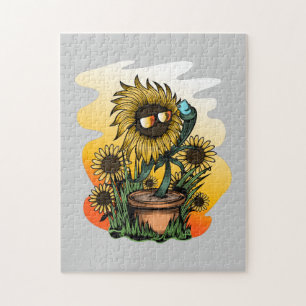 Te Koel Zonnebloem Legpuzzel