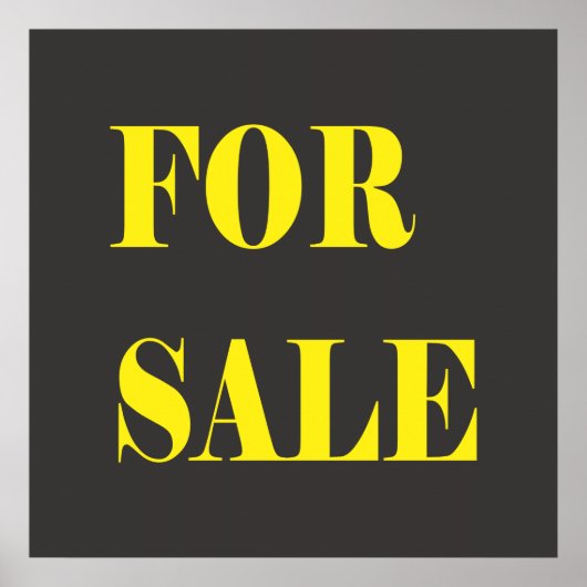 te koop bord poster (Voorkant)