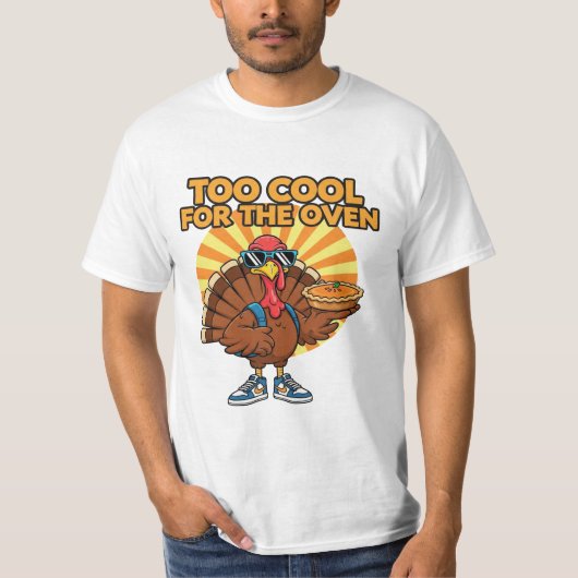 Te Koud voor de Kalkoen Kerstshirt T-shirt (Voorkant)