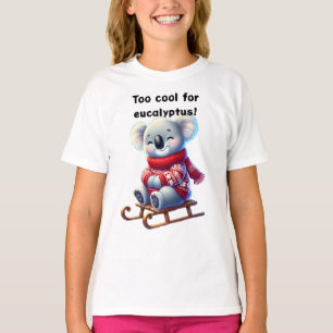 Te Koud voor Eucalyptus Grappig Koala Kinderen T T-shirt