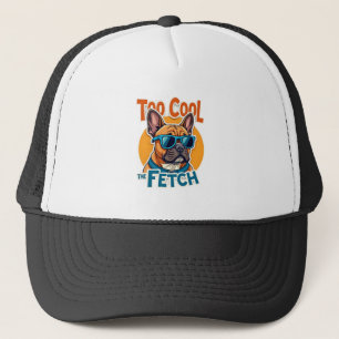 Te Koud Voor Fetch Franse Bulldog Vintage Zonnebri Trucker Pet
