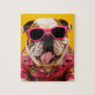 TE KOUW OM TE KWIJLEN ENGELSE BULLDOG LEGPUZZEL