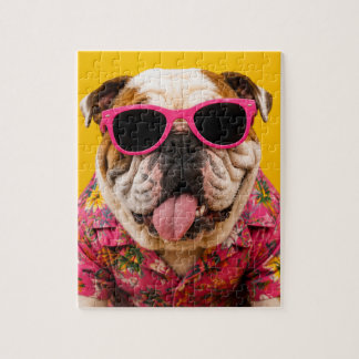 TE KOUW OM TE KWIJLEN ENGELSE BULLDOG LEGPUZZEL