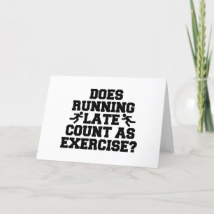 Te laat lopen feestdagen kaart