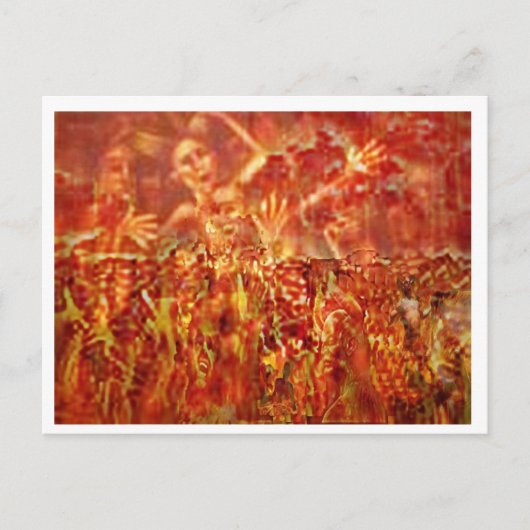 Te laat voor gebed briefkaart (Voorkant)