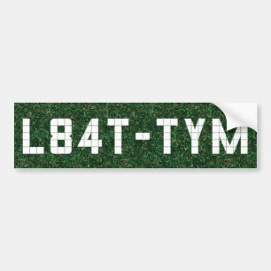 Te laat voor Tee Time? Bumpersticker