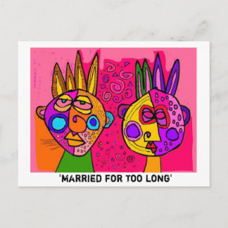 "te lang getrouwd" briefkaart