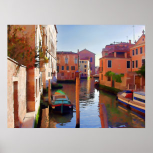 Te late middag in Venetië Poster