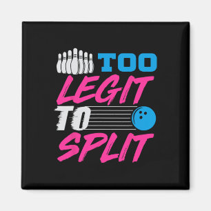 Te legitiem om te splitsen in bowling magneet