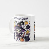 Te leuk voor Spook-Halloween Koffiemok (Voorkant links)