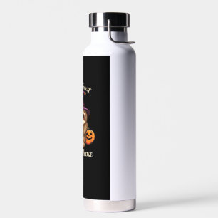 Te lui om bang te zijn Schattige Halloween luiaard Waterfles