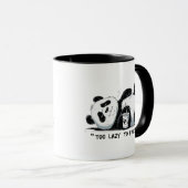 Te lui om te functioneren - Lazy Panda Mok (Voorkant rechts)