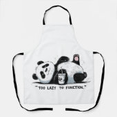 Te lui om te functioneren - Lazy Panda Schort (Voorkant)