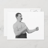 Te Manly Man Meme Briefkaart (Voorkant / Achterkant)