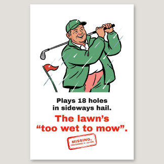 Te nat om te maaien: Grappige Golf Theedoek