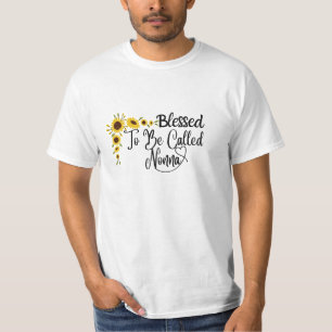 Te noemen Nonna Moederdag Zonnebloem T-shirt