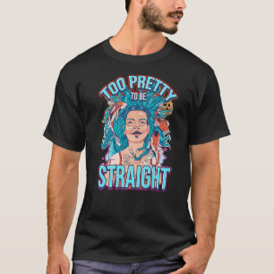 Te om direct lesbiennenliefdesmeisje Lgbt te zijn T-shirt