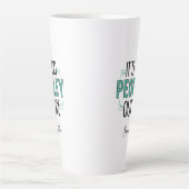 Te Peopley Buiten Introvert Gag gepersonaliseerd Latte Mok (Voorkant)