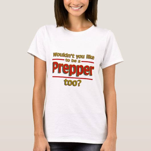 Te prepper t-shirt (Voorkant)