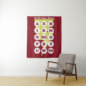 Te Pu Taka Maori Maori Alphabet Wandkleed (In situ)