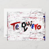 te quiero briefkaarten (Voorkant / Achterkant)