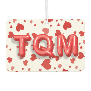 Te Quiero Mucho Red Heart Confetti 3d letters Luchtverfrisser