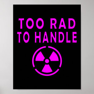 Te Rad om te hanteren Radioactief Bord Symbool Nuc Poster