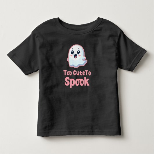Te Schattig Om Bang Te Zijn, schattige Halloween-k Kinder Shirts (Voorkant)