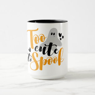 Te Schattig Om Geesten Te Laten Schrikken Hallowee Mok