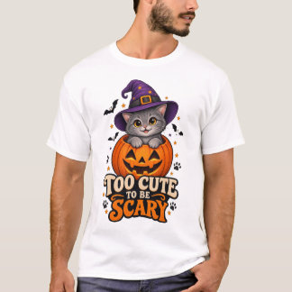 Te Schattig om Heel Slecht te Zijn Halloween Heks T-shirt