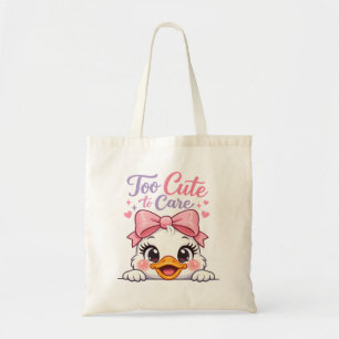 Te Schattig om je Druk te Maken Eend Kawaii Boodsc Tote Bag