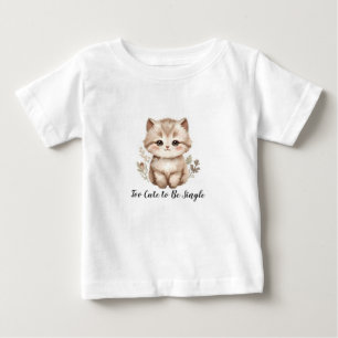 Te Schattig Om Single Te Zijn Sarcistische Kat Gra