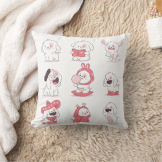 Te Schattig Om Te Blaffen | Kawaii Puppy Aesthetic Kussen