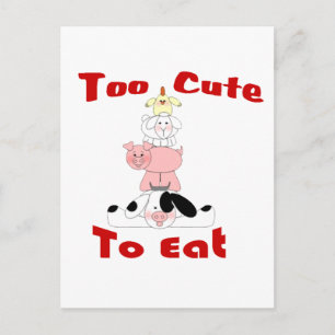 te schattig om te eten briefkaart